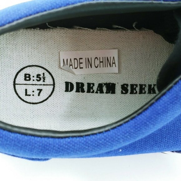 Dream Seek Womans Lace Up Sneaker Navy Blue 5.5M - Picture 9 of 10